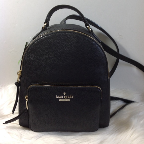 kate spade Handbags - Kate Spade black pebble leather backpack